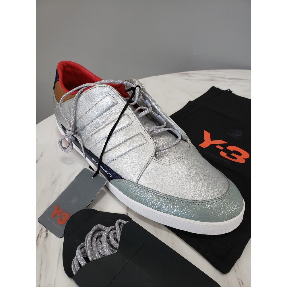 NEW NO BOX US 14.5 Men Yohji Yamamoto Y-3 Honja Low Metallic Silver sneaker shoe